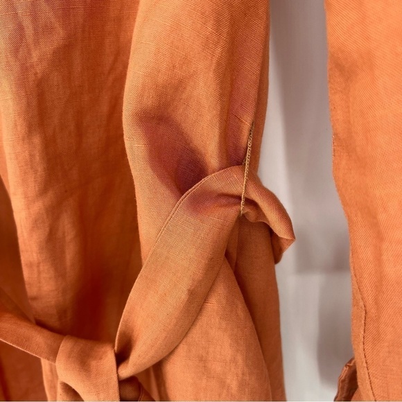 Andie The Corvo Button Up Linen Auburn Size S NWT - Picture 8 of 15